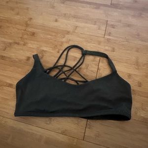 Lululemon size 12 bra olive green
